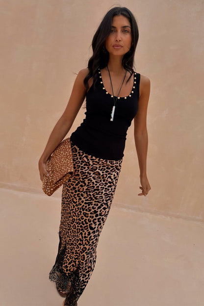 Black Studded Rib Vest | Never Fully Dressed Best Price