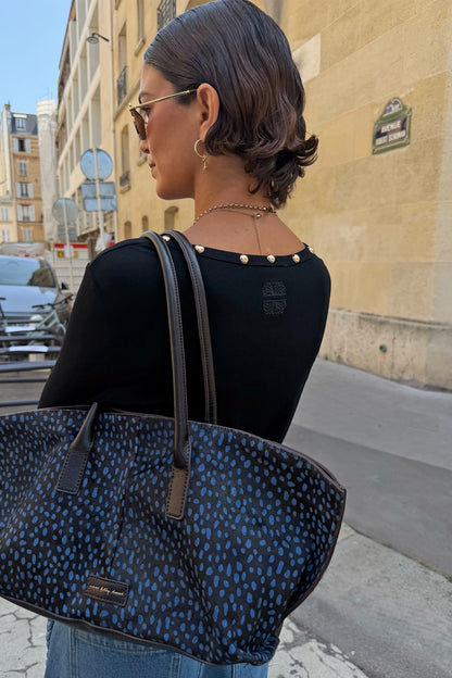 Black Stud Long Sleeve Rib Top | Never Fully Dressed Special Offer
