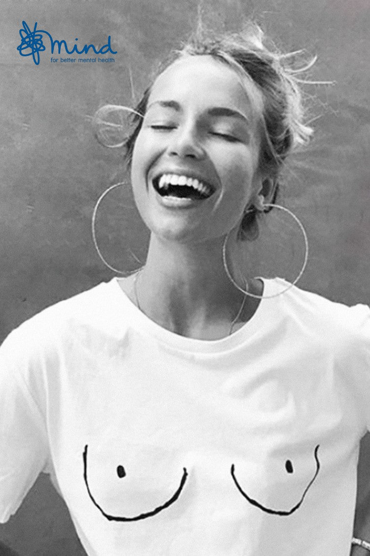 Boob T-shirt - £5 to Mind | Never Fully Dressed Signature