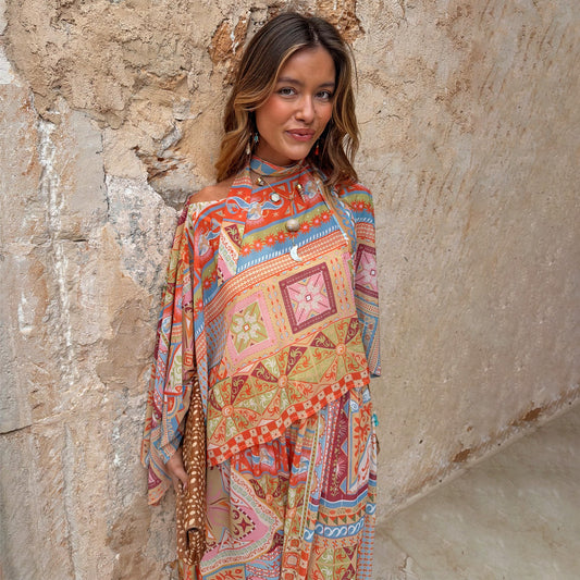 Dolce Vita Cape Top with Detachable Scarf | Never Fully Dressed Smart Buy