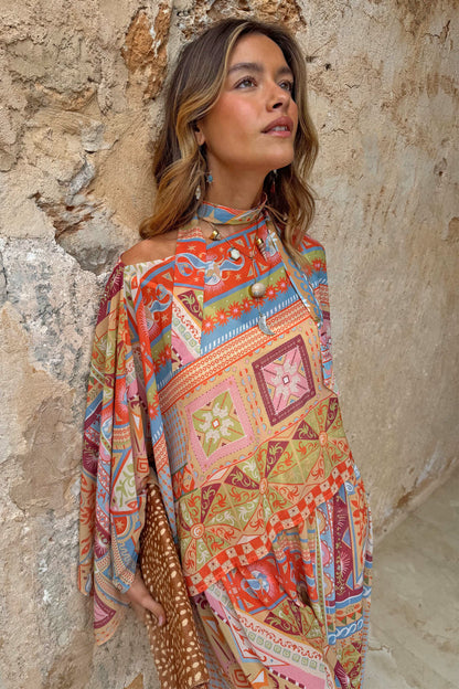Dolce Vita Cape Top with Detachable Scarf | Never Fully Dressed Smart Buy