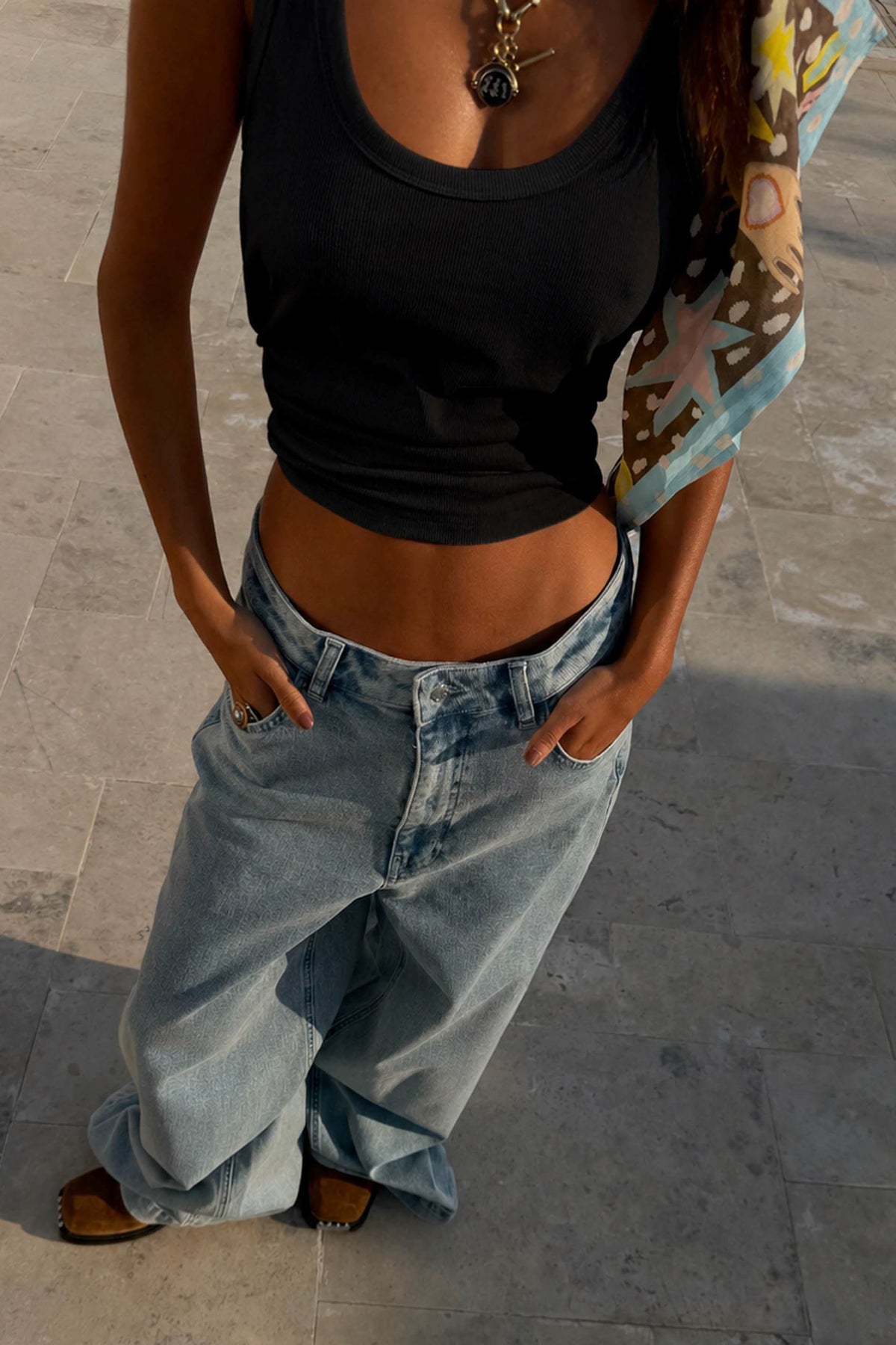 Black Scoop Neck Rib Tank | Never Fully Dressed Discount