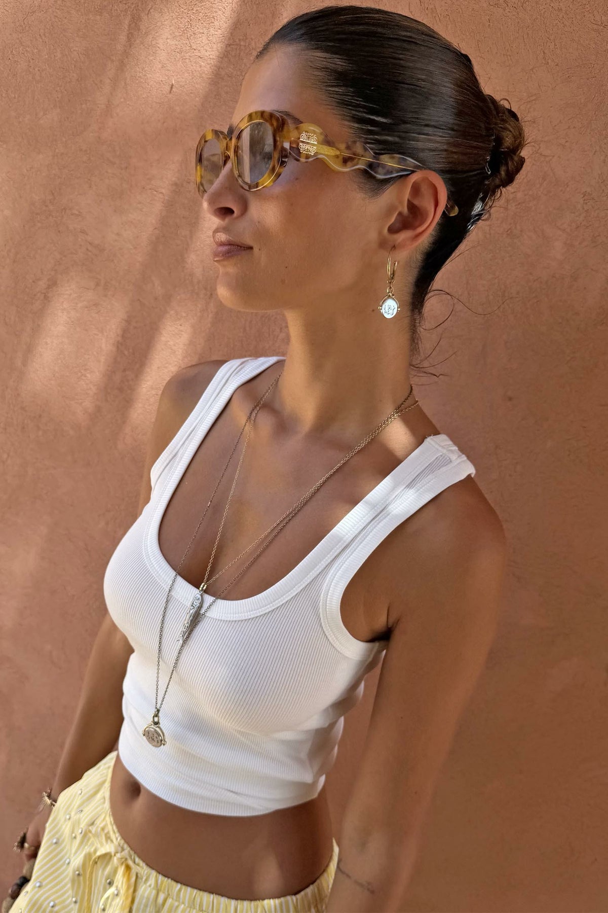 White Scoop Neck Rib Tank | Never Fully Dressed Quality
