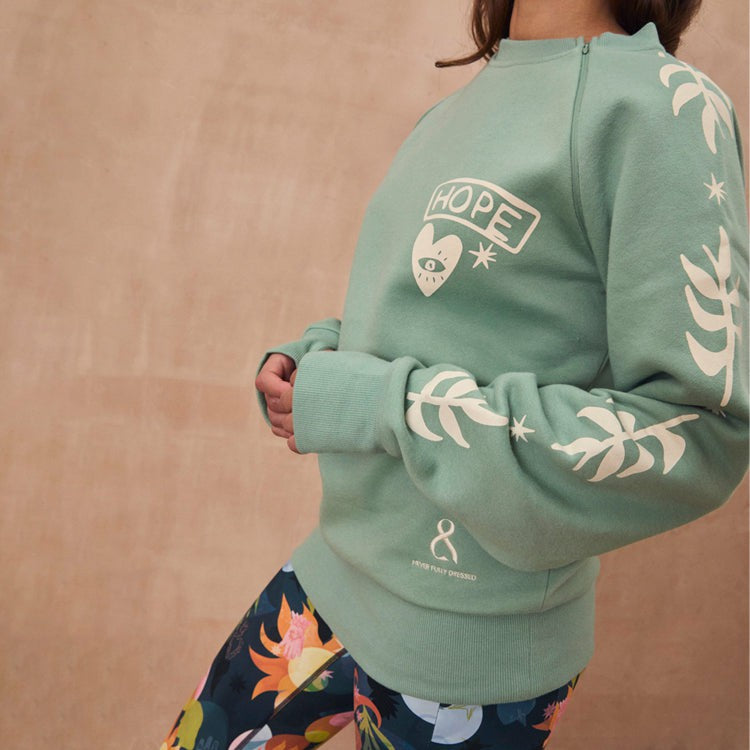 Sage Sundazed Accessible Sweatshirt - NFD x Porto&Bello - Never Fully Dressed | Never Fully Dressed New