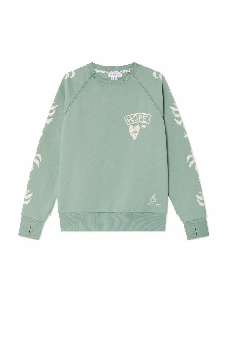 Sage Sundazed Accessible Sweatshirt - NFD x Porto&Bello - Never Fully Dressed | Never Fully Dressed New