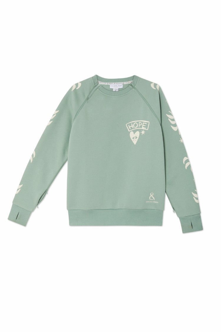 Sage Sundazed Accessible Sweatshirt - NFD x Porto&Bello - Never Fully Dressed | Never Fully Dressed New