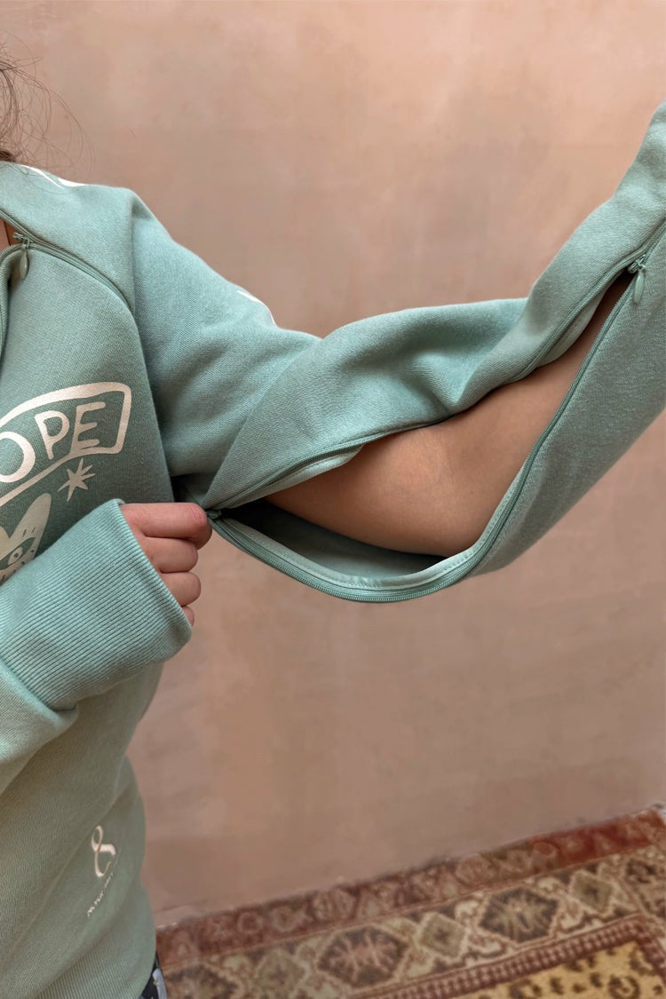 Sage Sundazed Accessible Sweatshirt - NFD x Porto&Bello - Never Fully Dressed | Never Fully Dressed New