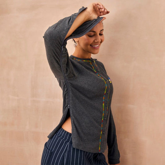 Charcoal Life Is Tough Honey T-Shirt | Never Fully Dressed Essential