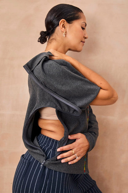 Charcoal Life Is Tough Honey T-Shirt | Never Fully Dressed Essential