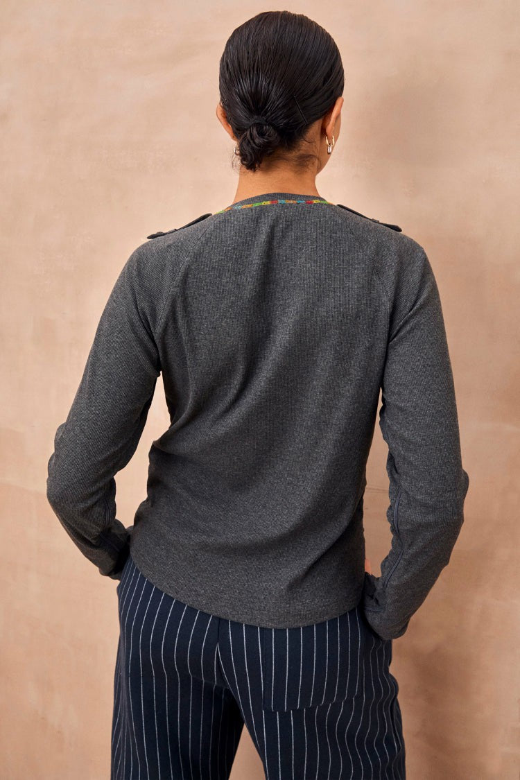 Charcoal Life Is Tough Honey T-Shirt | Never Fully Dressed Essential