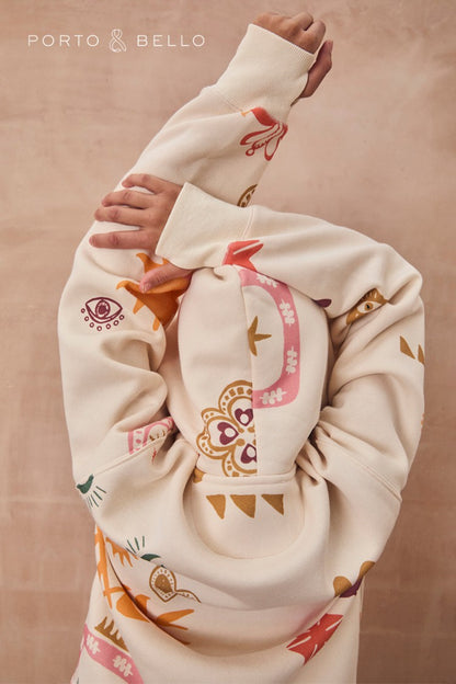 Cream Sundazed Accessible Hoodie - NFD x Porto&Bello | Never Fully Dressed Special Offer