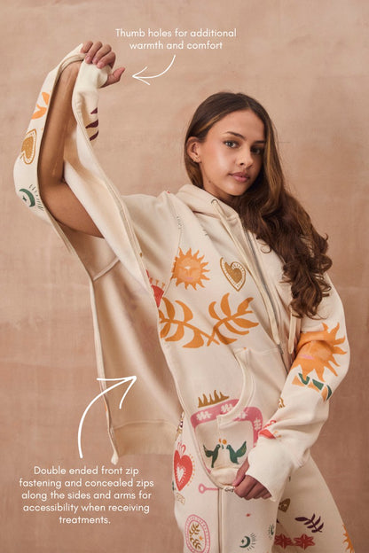 Cream Sundazed Accessible Hoodie - NFD x Porto&Bello | Never Fully Dressed Special Offer