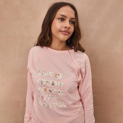 Pink Life is Tough Long Sleeve Tee - Future Dreams - Never Fully Dressed | Never Fully Dressed Sale