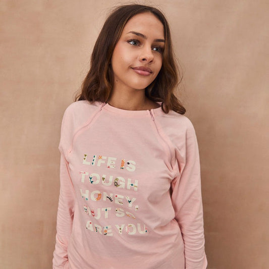Pink Life is Tough Long Sleeve Tee - Future Dreams - Never Fully Dressed | Never Fully Dressed Sale