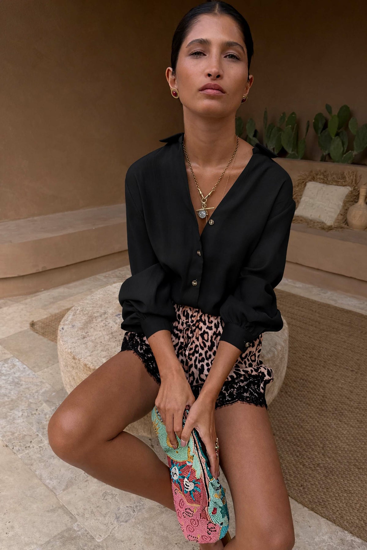Black Miley Shirt  UK | Never Fully Dressed Latest