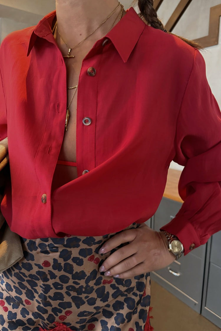 Cherry Red Miley Shirt - Multi-wear | Never Fully Dressed Great Value