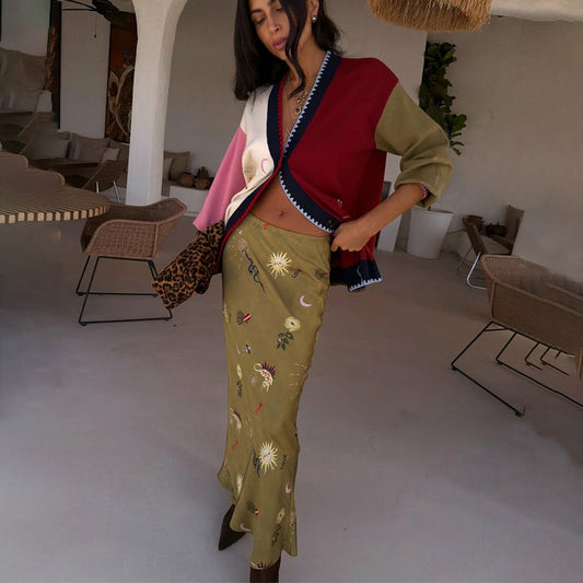 Olive Mystical Dorris Skirt | Never Fully Dressed Value