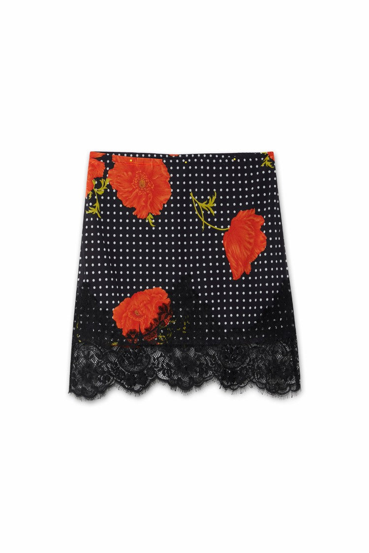 Black Poppy Mini Maeva Skirt | Never Fully Dressed Customer Favorite