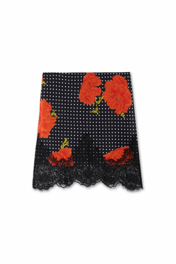 Black Poppy Mini Maeva Skirt | Never Fully Dressed Customer Favorite