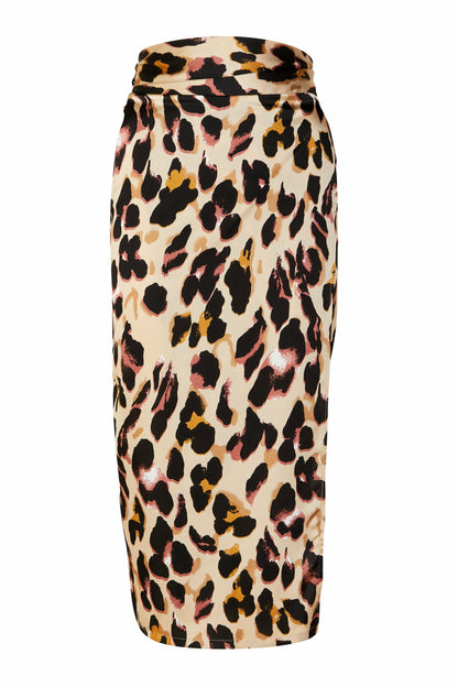 Brown Leopard Jaspre Skirt | Never Fully Dressed Best Seller