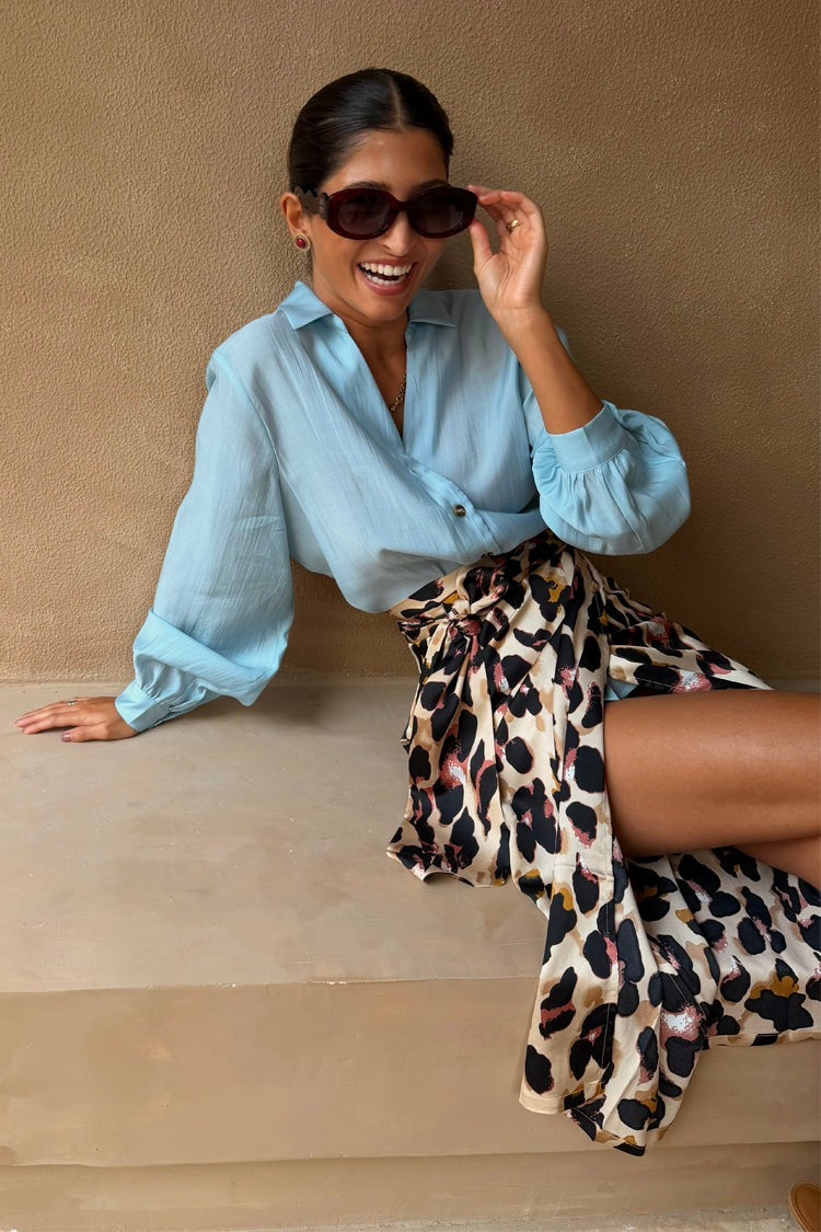 Brown Leopard Jaspre Skirt | Never Fully Dressed Best Seller