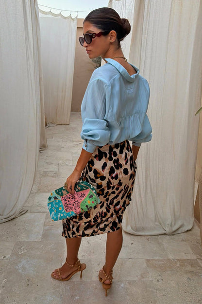 Brown Leopard Jaspre Skirt | Never Fully Dressed Best Seller