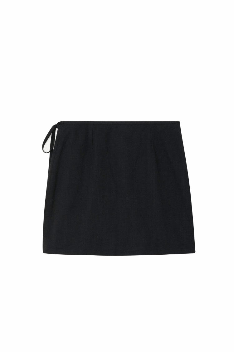 Black Beaded Mirror Skirt | Never Fully Dressed Exclusive