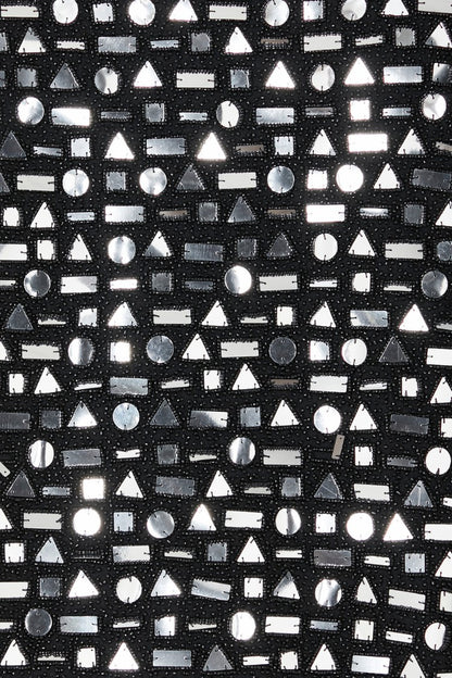 Black Beaded Mirror Skirt | Never Fully Dressed Exclusive