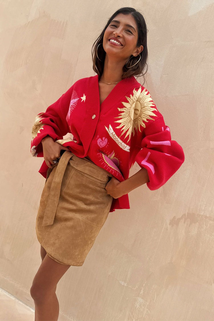 Tan Suede Mini Jaspre Skirt | Never Fully Dressed Featured