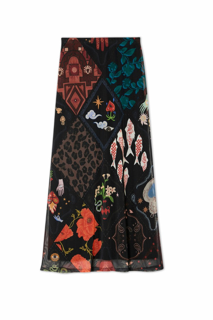 Night Garden Mesh Dorris Skirt | Never Fully Dressed Popular