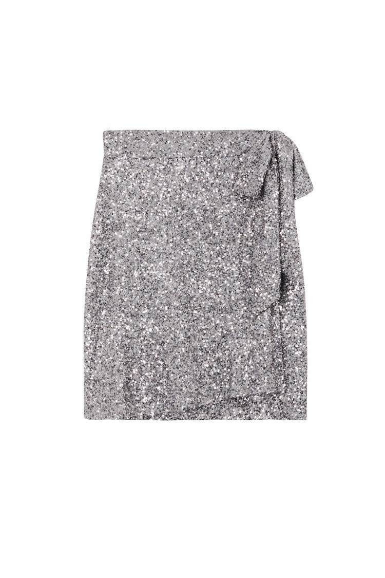 Gunmetal Sequin Mini Jaspre Skirt | Never Fully Dressed Hot Sale