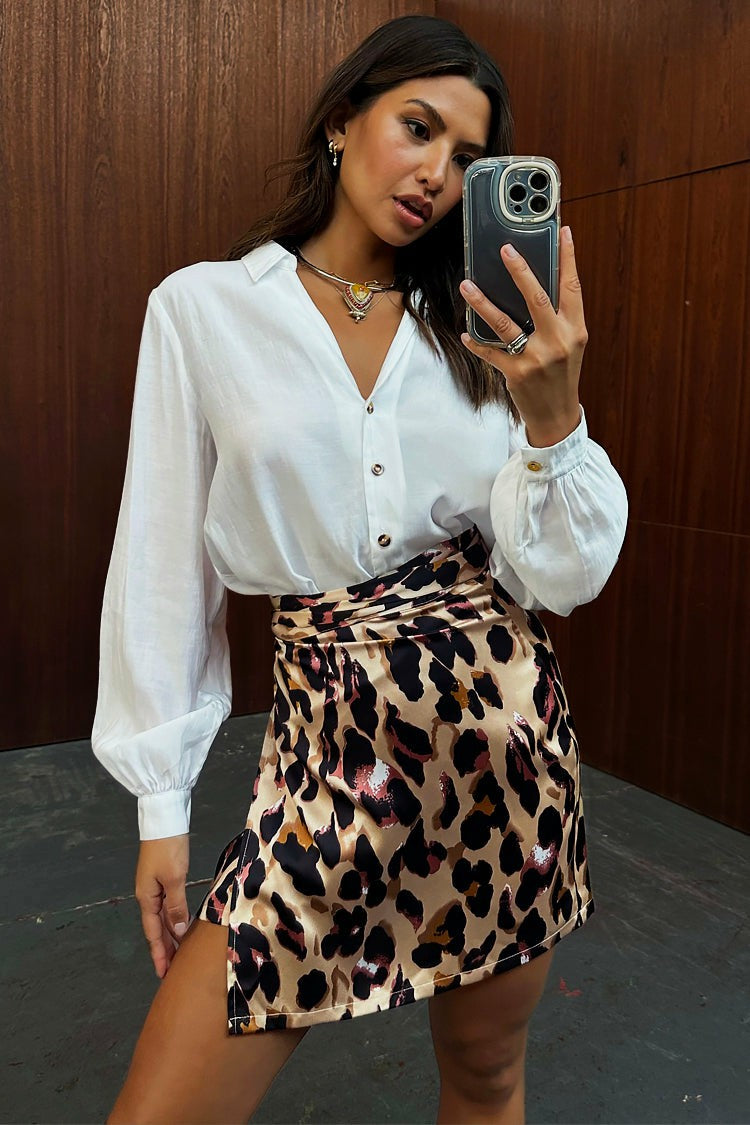 Leopard Mini Jaspre Skirt | Never Fully Dressed Sale