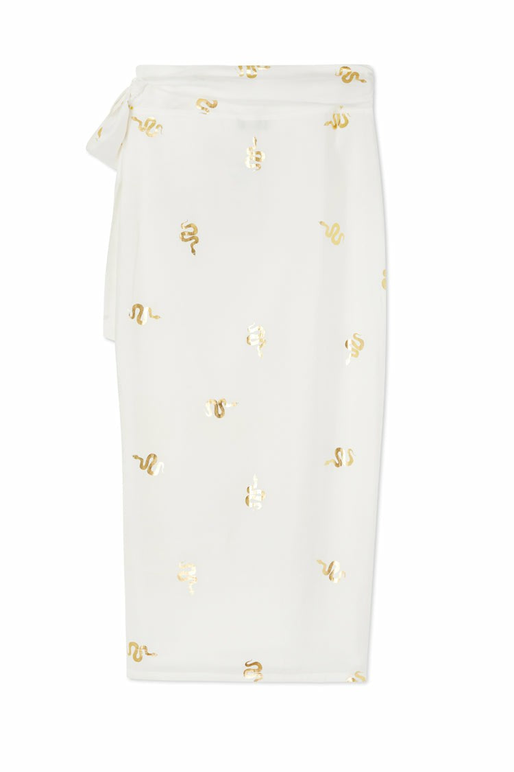 Gold Snake Jaspre Wrap Skirt | Never Fully Dressed Customer Favorite