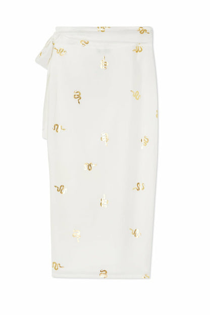 Gold Snake Jaspre Wrap Skirt | Never Fully Dressed Customer Favorite