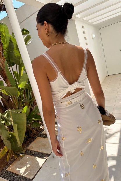 Gold Snake Jaspre Wrap Skirt | Never Fully Dressed Customer Favorite