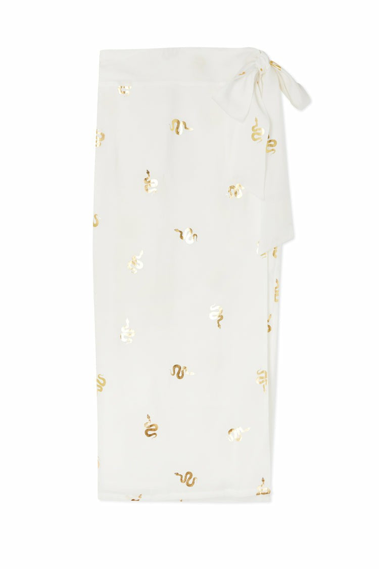Gold Snake Jaspre Wrap Skirt | Never Fully Dressed Customer Favorite