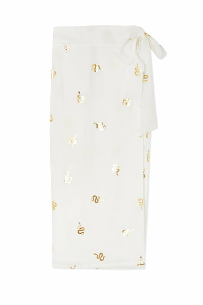 Gold Snake Jaspre Wrap Skirt | Never Fully Dressed Customer Favorite