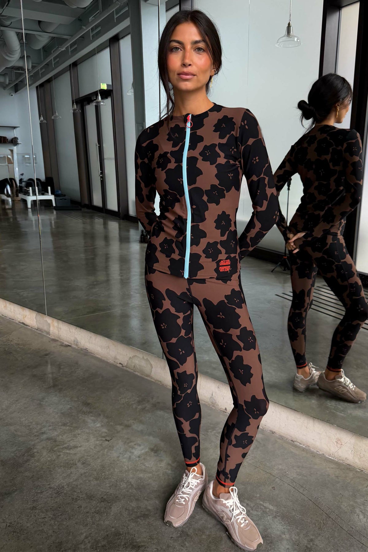 Chocolate Floral Leggings | Never Fully Dressed Popular