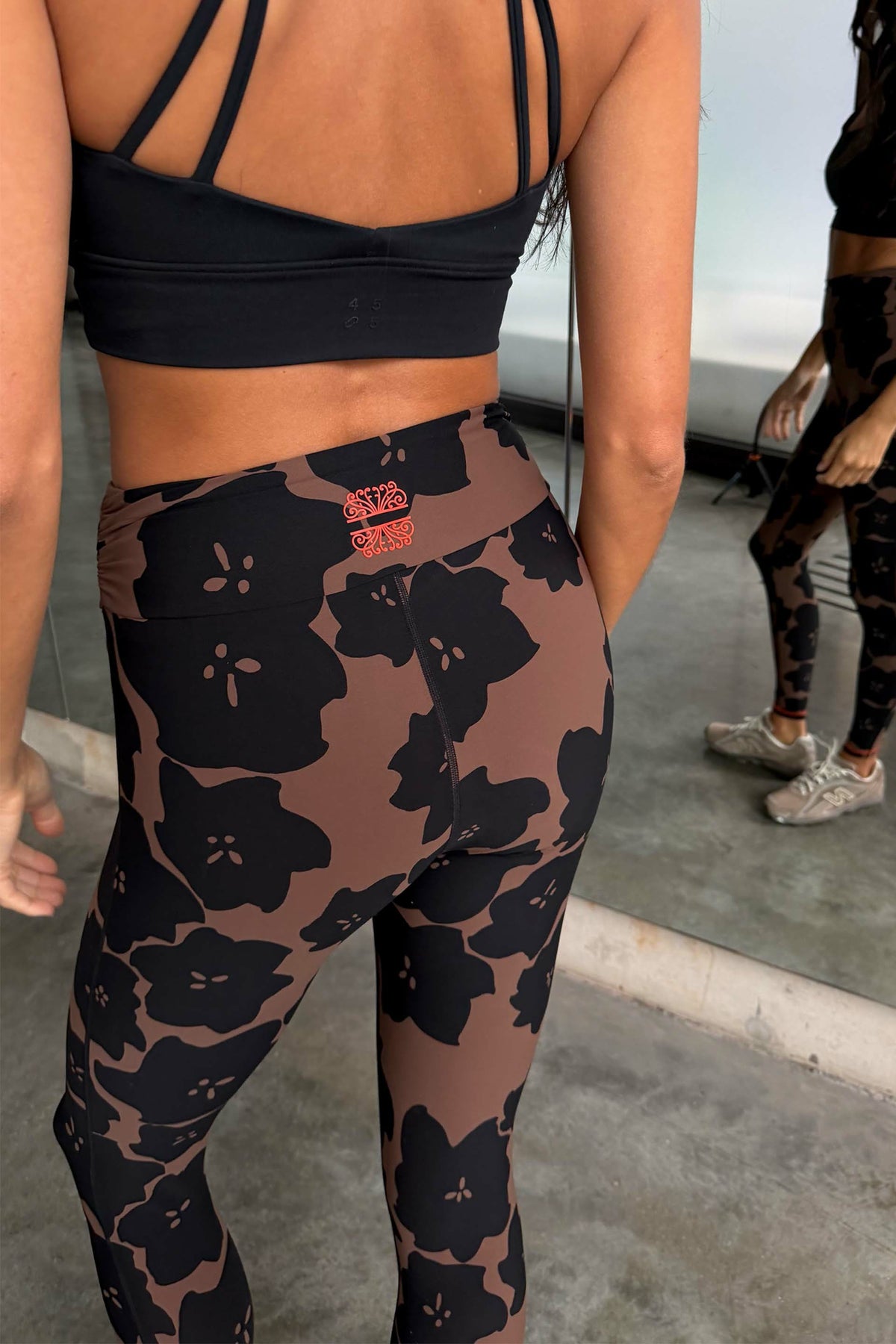 Chocolate Floral Leggings | Never Fully Dressed Popular