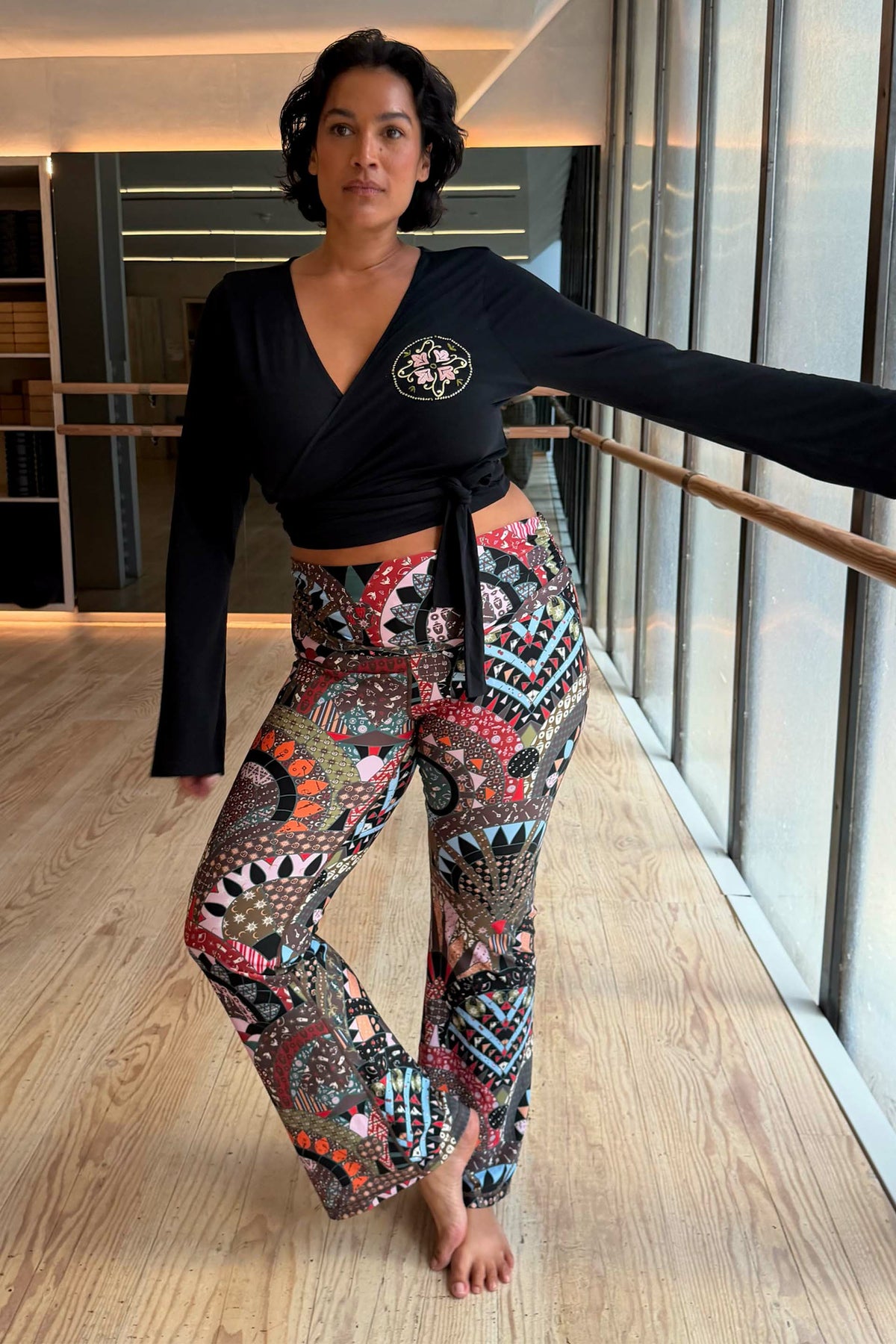 Mosaic Wide Leg Legging | Never Fully Dressed Smart Buy