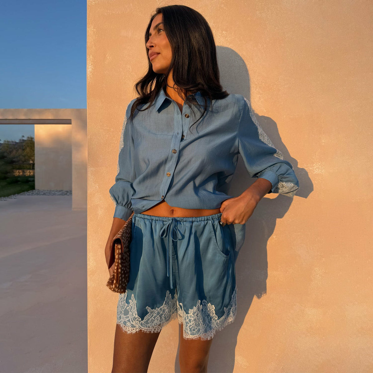 Blue Lace Maeva Shorts | Never Fully Dressed Value