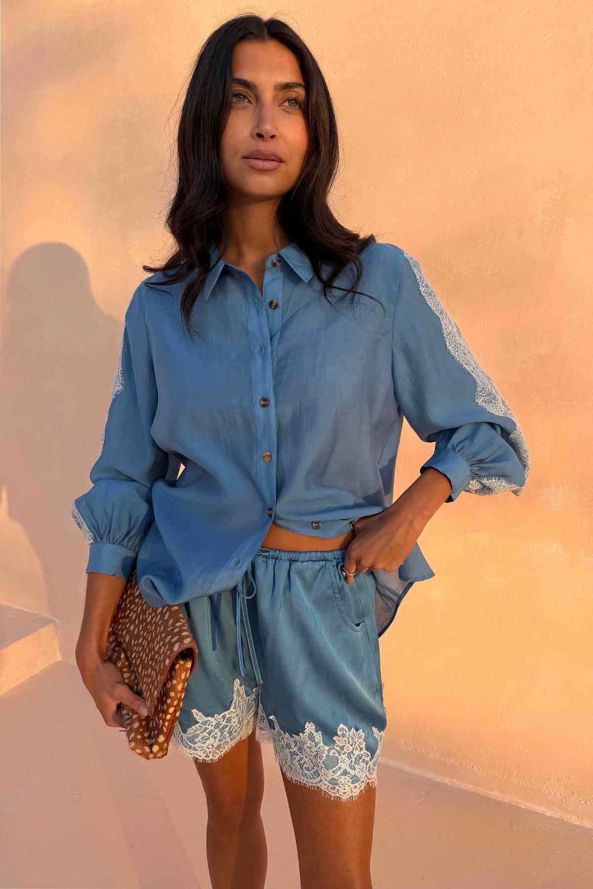 Blue Lace Maeva Shorts | Never Fully Dressed Value