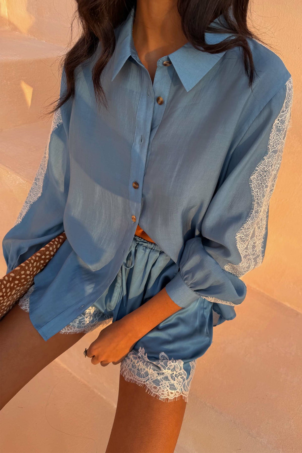 Blue Lace Maeva Shorts | Never Fully Dressed Value