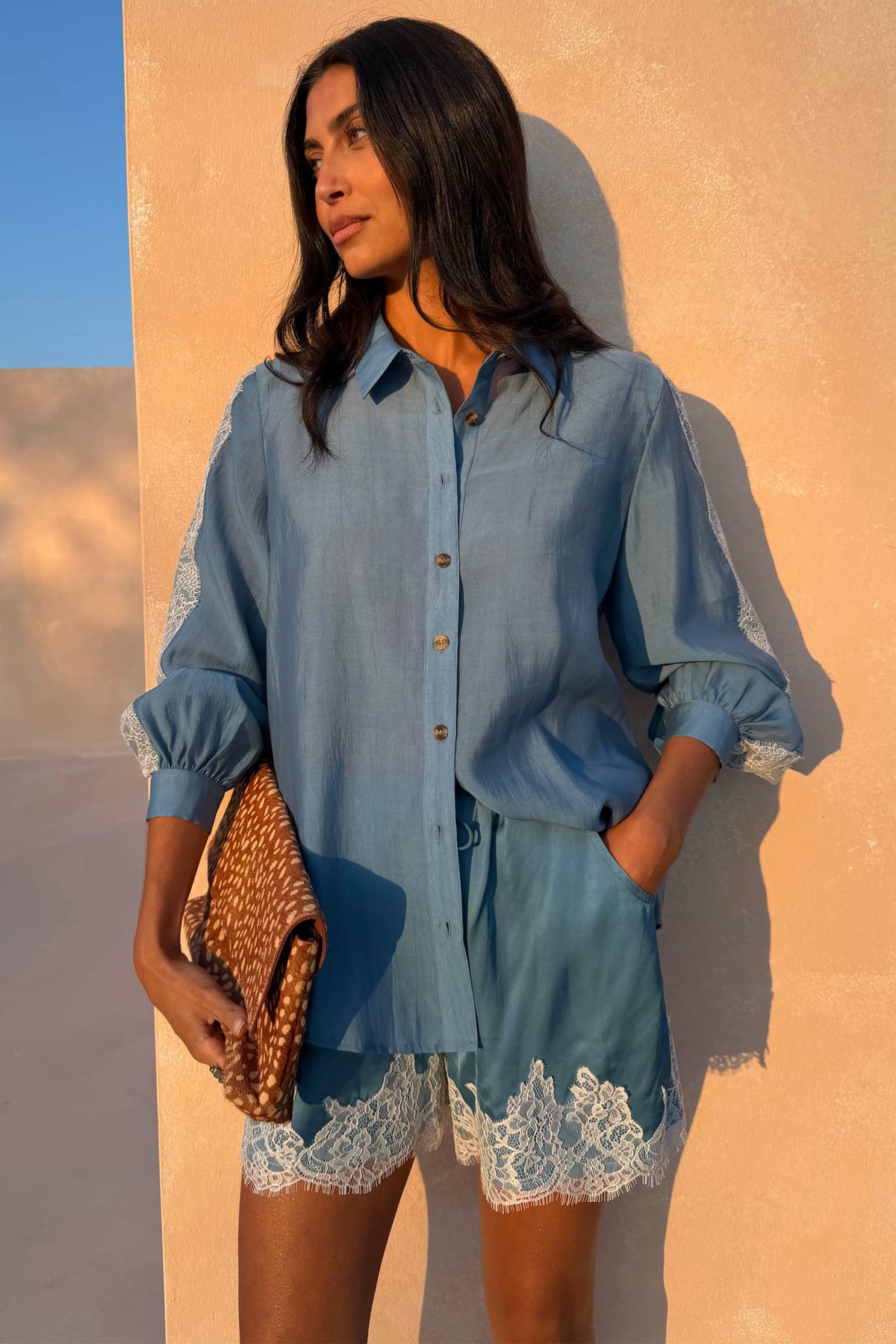 Blue Lace Maeva Shorts | Never Fully Dressed Value
