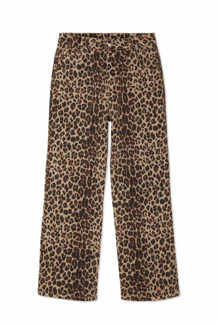 Leopard Lucia Scallop Detail Jeans | Never Fully Dressed Quality