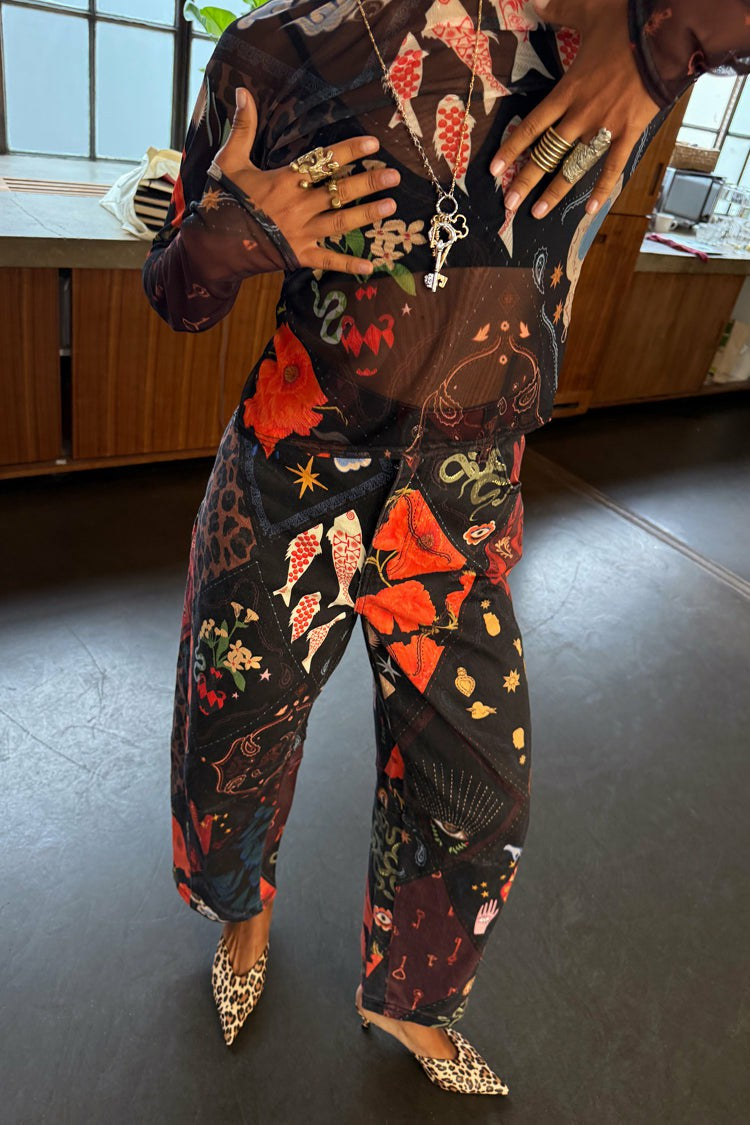 Night Garden Barrel Jeans | Never Fully Dressed Latest