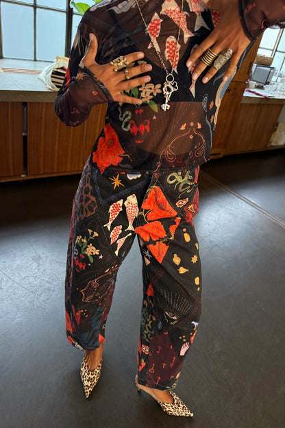 Night Garden Barrel Jeans | Never Fully Dressed Latest