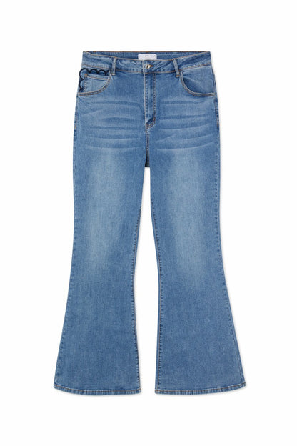 Denim Flare Scallop Jean | Never Fully Dressed Best Price