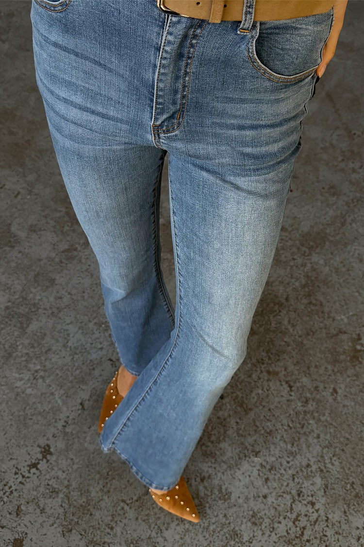 Denim Flare Scallop Jean | Never Fully Dressed Best Price