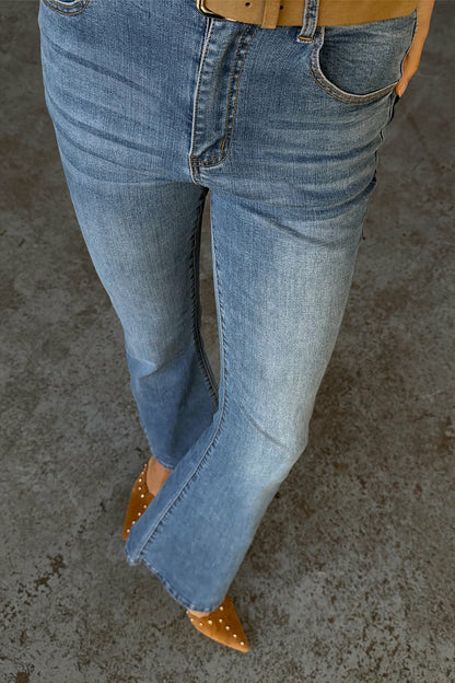 Denim Flare Scallop Jean | Never Fully Dressed Best Price